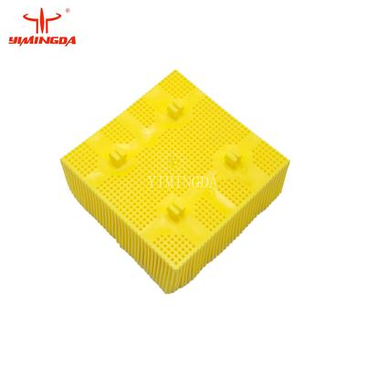 ขนแปรงคุณภาพสูง 1.6 "บล็อกสีเหลืองสี่เหลี่ยมเท้าไนลอนสำหรับเครื่องตัด TaiShi